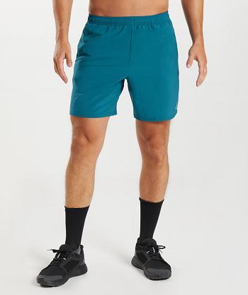 Gymshark Arrival 7" Shorts Herr Blå | SE 3399UZG